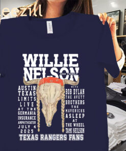 Willie Nelson Germania Insurance Shirt Texas Rangers