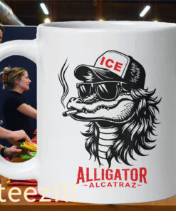 Alligator Alcatraz ICE Florida Swamp Parody Mug