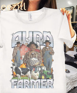 Aura Farmer Rap Vintage Hip-Hop Inspired Farming Energy Shirt