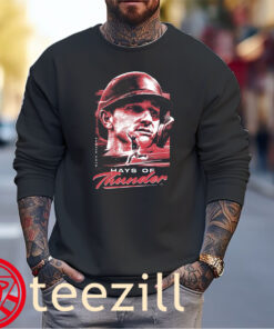 Austin Hays Of Thunder Racing MLBPA Tee Shirt Sweater