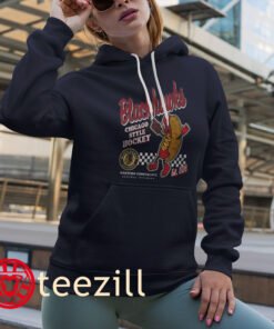 Black Chicago Blackhawks Hot Dog Food Shirt Hoodies