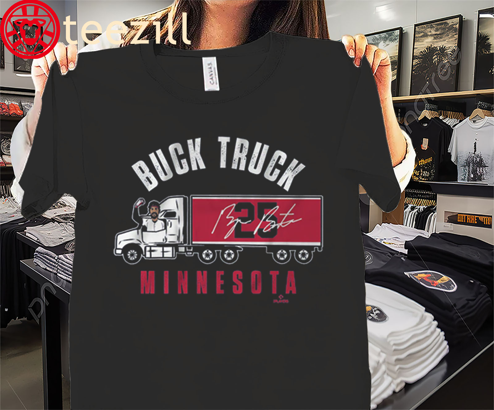 Byron Buxton Stays Buck Trucking Shirt Minnesota Twins