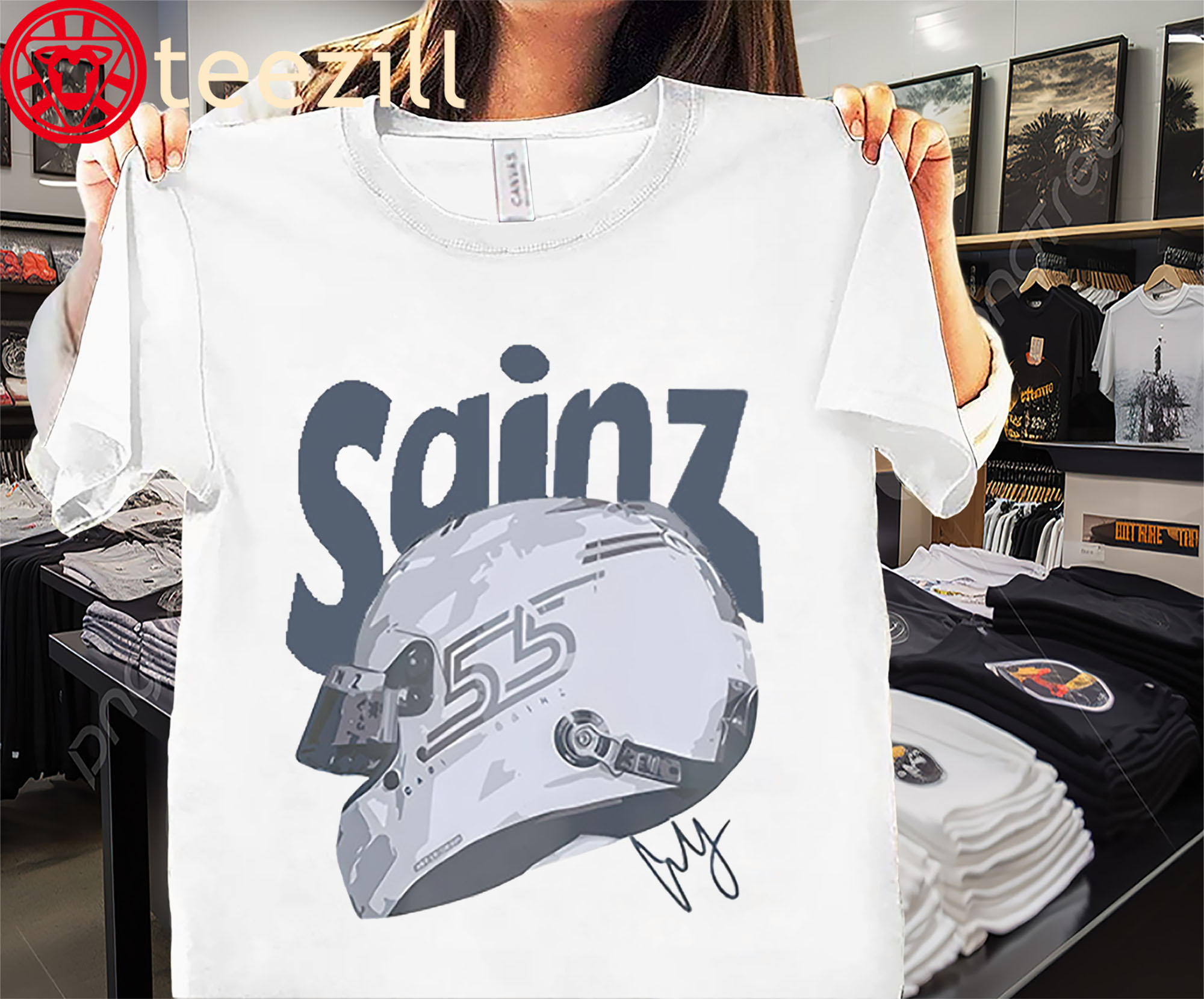 Carlos Sainz 55 Racing Williams F1 Shirt