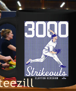 Clayton Kershaw 3,000 K’s mug