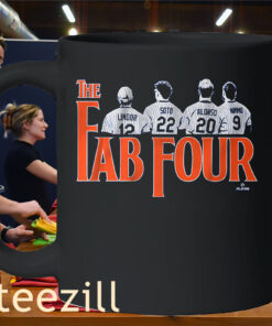 Fab Four Of Lindor, Juan Soto, Pete Alonso, & Brandon Nimmo Shirt New York Mets Mug