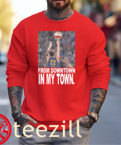 From Downtown In My Town - Caitlin Clark #22 WNBA All-Star 2025 Women Basketball Tribute Shirt Sweater