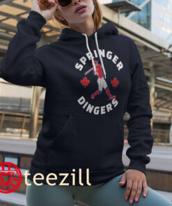 George Springer Dingers Canada Day Hoodies Toronto Baseball