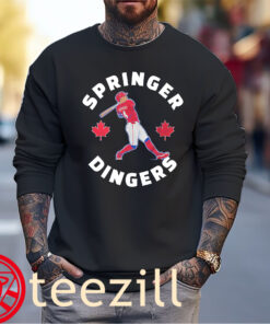 George Springer Dingers Canada Day Sweater Toronto Baseball