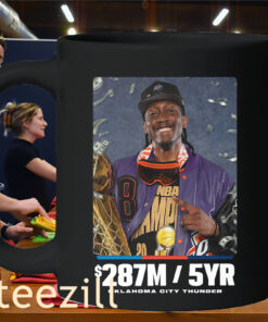 Graphic Oklahoma City Thunder All NBA Star Jalen Williams 287M 5 Year Mug