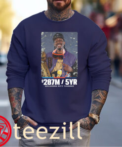 Graphic Oklahoma City Thunder All NBA Star Jalen Williams 287M 5 Year Shirt Sweater
