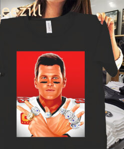 Graphic Tom Brady 7 Rings New England Patriots Shirt