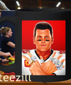 Graphic Tom Brady 7 Rings New England Patriots Shirt Mug