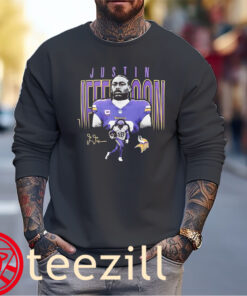 Justin Jefferson Minnesota Vikings Graphic Shirt Sweater