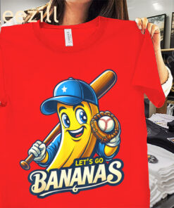 Let’s Go Bananas Kids T-Shirt Funny Game Day Energy for Little Fans