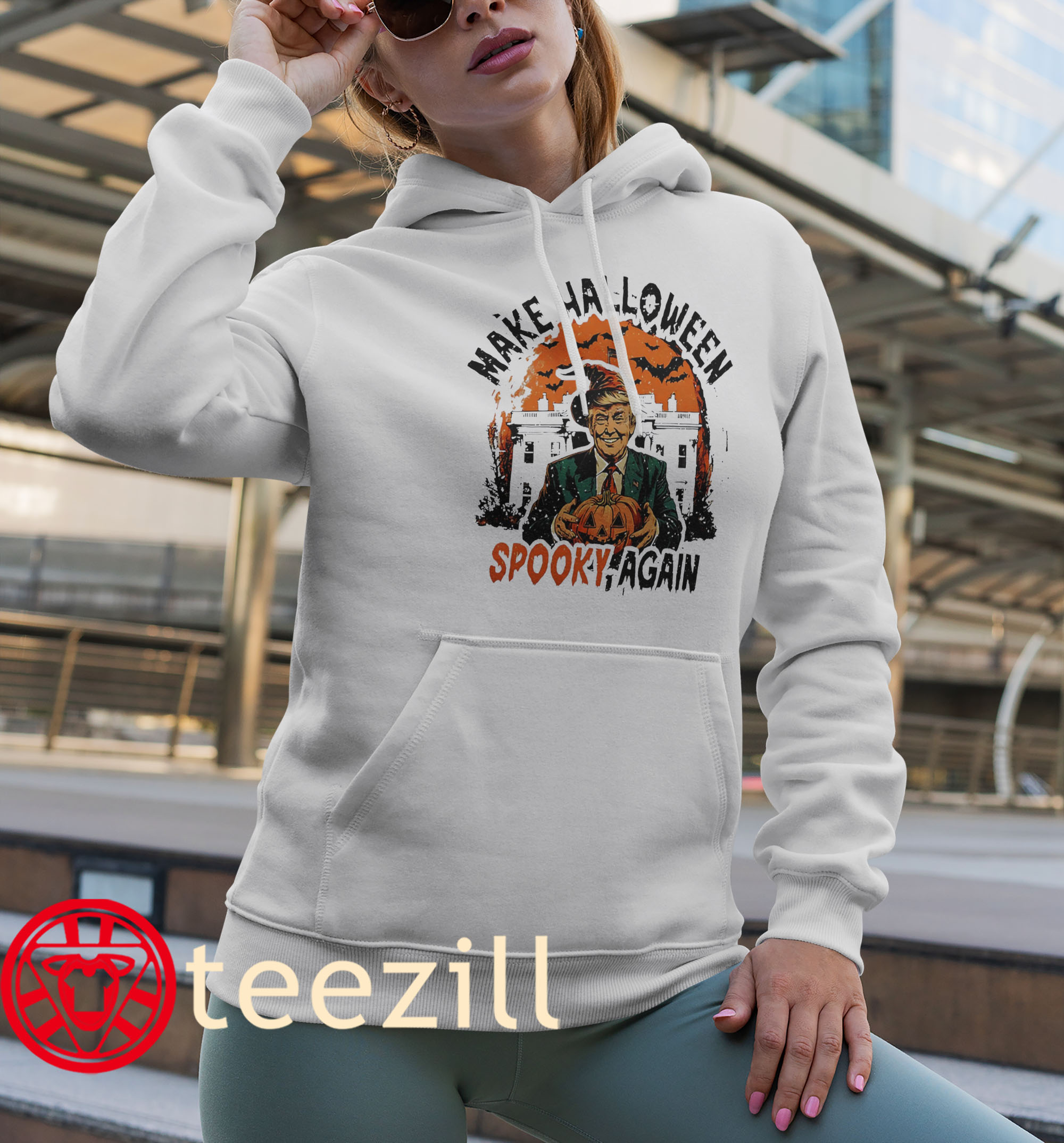 Make Halloween Spooky Again Trump Premium Shirt Hoodies