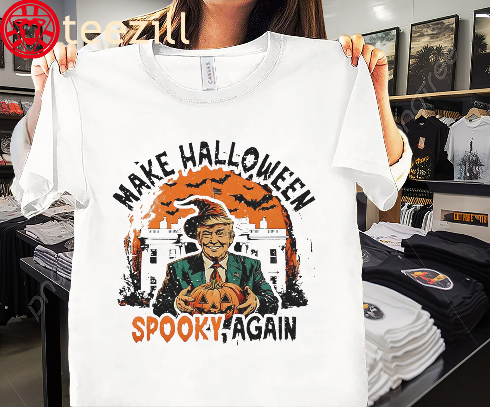 Make Halloween Spooky Again Trump Premium Shirt