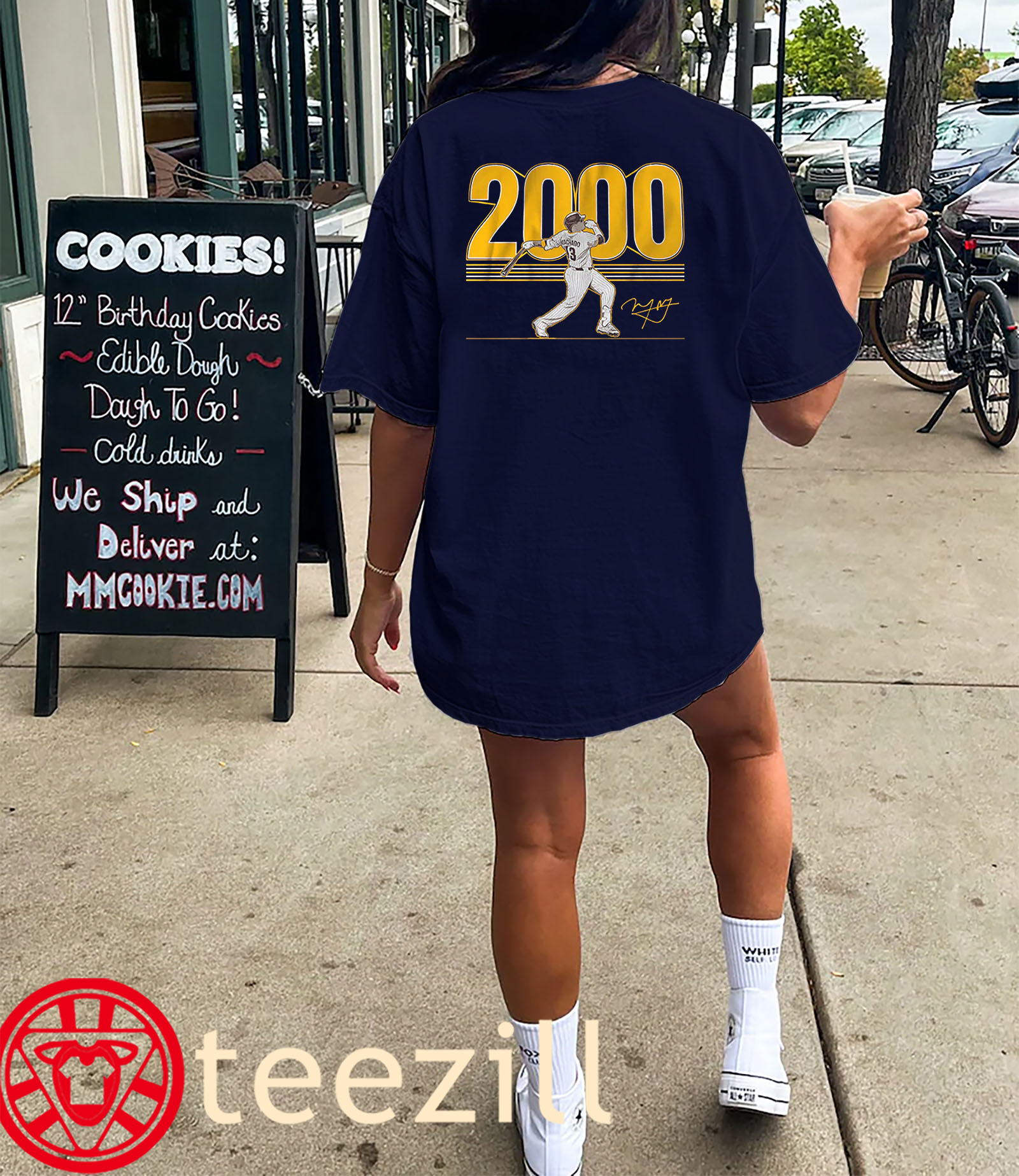 Manny Machado 2000 Hits Tee Shirt San Diego Baseball Classic