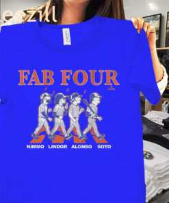 Men's Francisco Lindor, Soto, Alonso, Nimmo Fab 4 Album Shirt