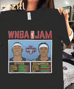 Men's WNBA Jam Mystics Sykes And Edwards Shirt