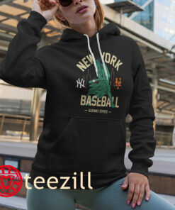 New York Baseball Subway Series Swinging Liberty Shirt navy