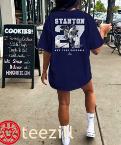 Number and Portrait Giancarlo Stanton NY Baseball Shirt Classic