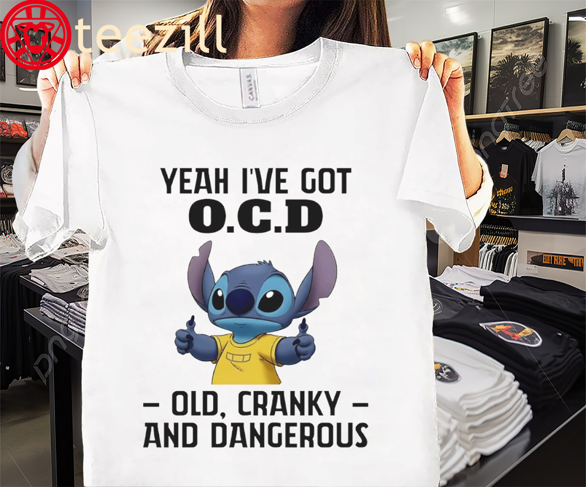 OCD Stitch Old Cranky And Dangerous Shirt