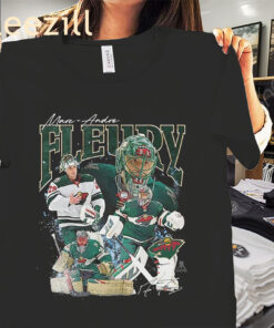 Official Marc-Andre Fleury Collage Minnesota Wild Shirt