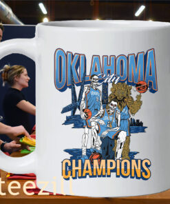 Oklahoma City Thunder Champions Shirt OKC Thunders - Skeleton Mug