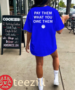 Pay Them What You Owe Them Shirt WNBA Women's Baseball Classic