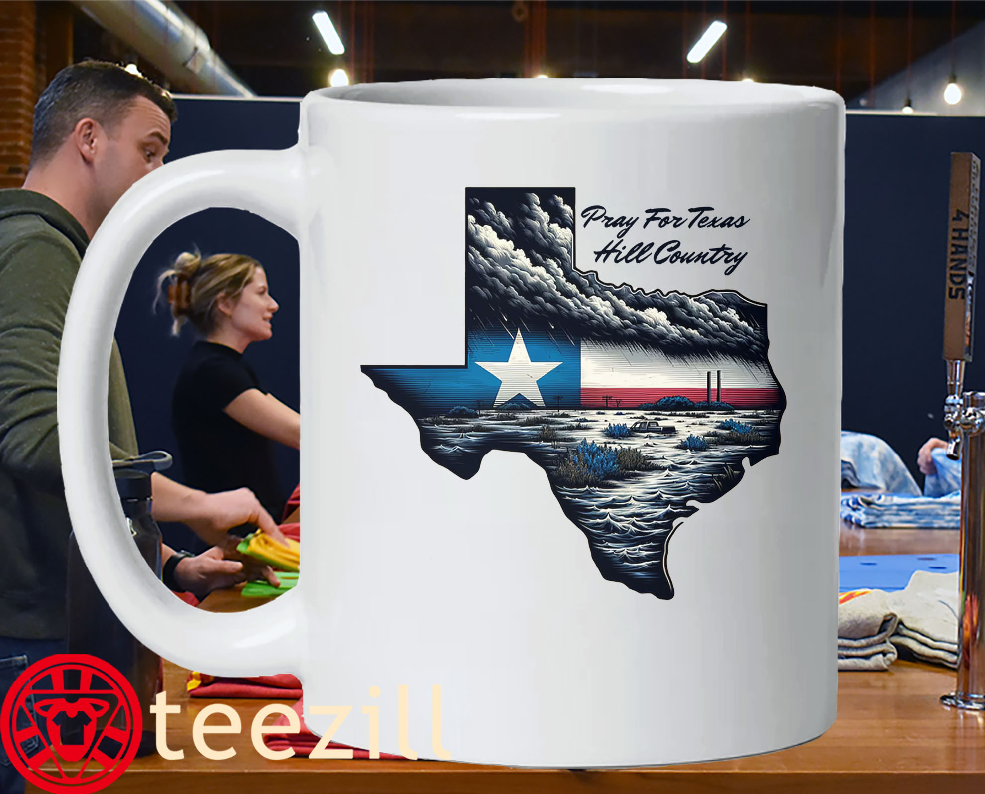 Pray for Texas Tshirt- Support Texas Hill Country- Texas Flooding Mug