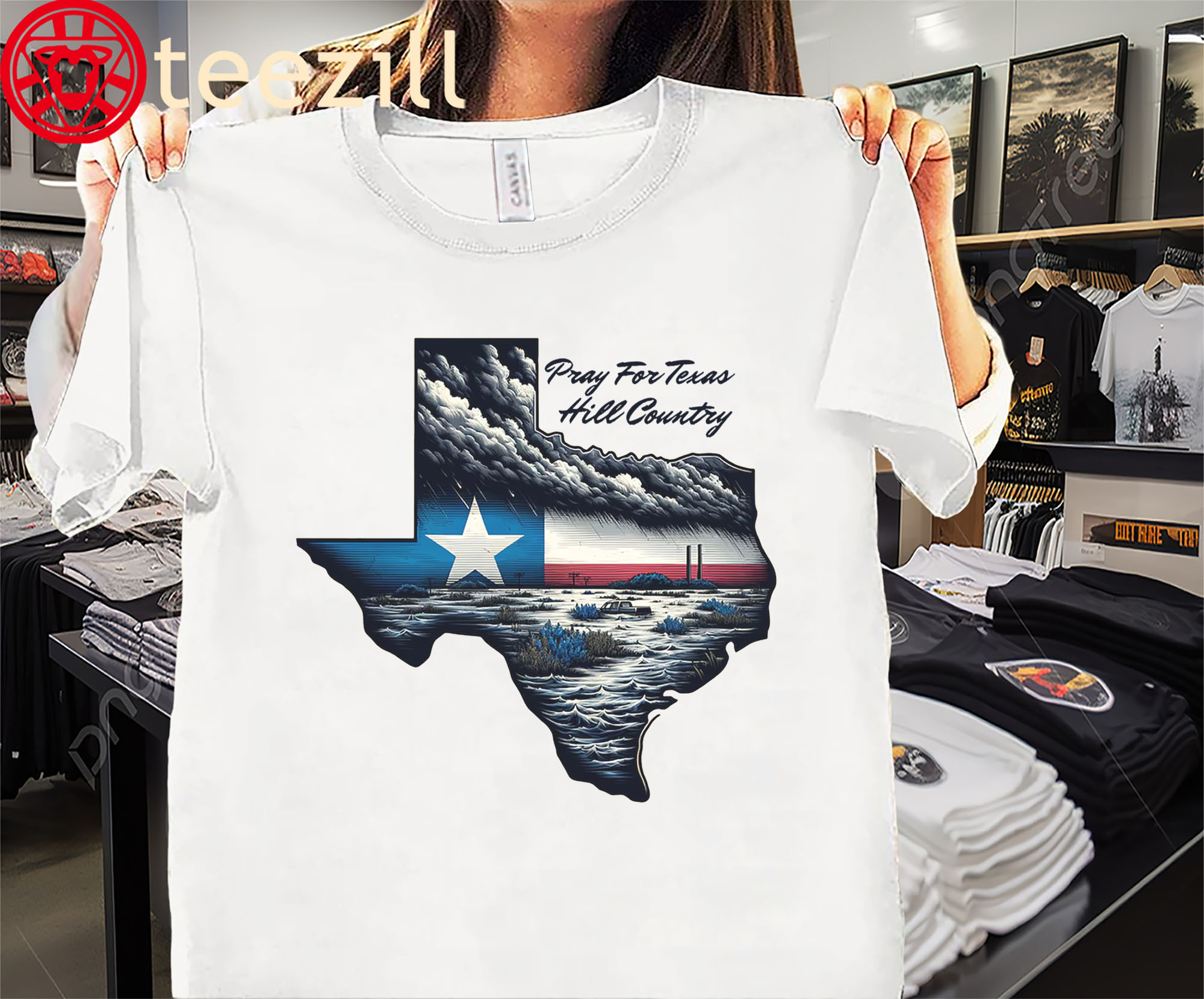 Pray for Texas Tshirt- Support Texas Hill Country- Texas Flooding Shirt