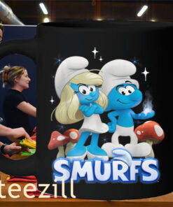 Smurfette & No Name Portrait Shirt – Smurfs Movie Cartoon Mug