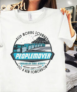 Space Mountain Peoplemover Keep Moving Forward Retro Shirt