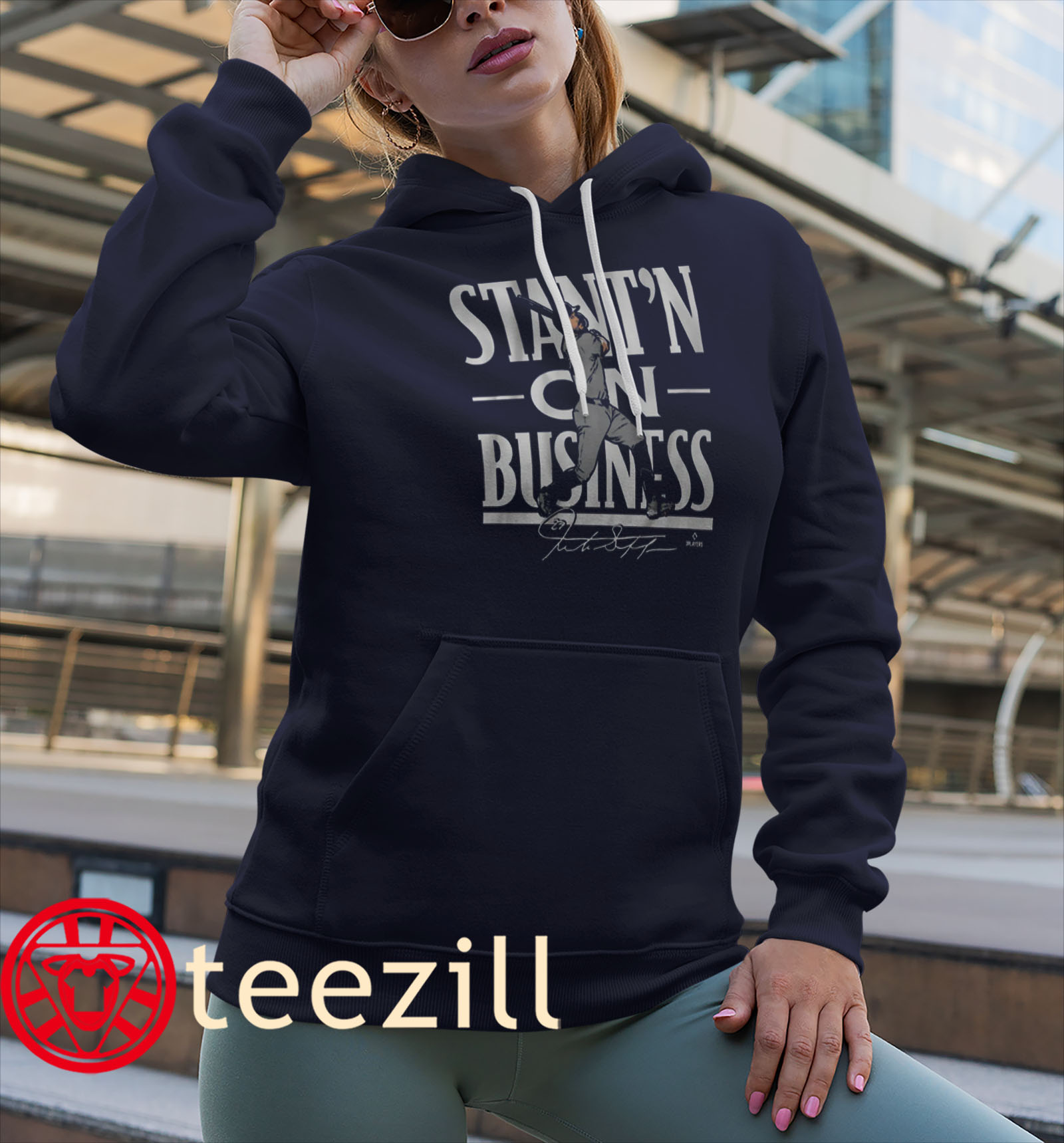 Stant'n on Business Giancarlo Stanton's Epic Homerun Shirt Hoodies