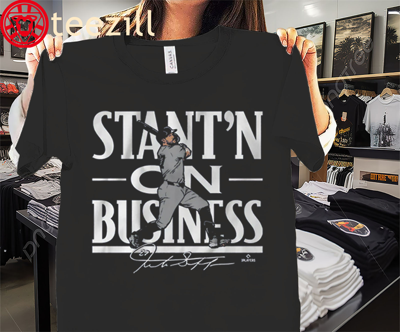Stant'n on Business Giancarlo Stanton's Epic Homerun Shirt