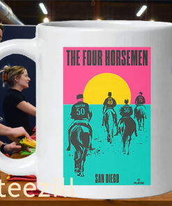 The Four Horsemen Bullpen San Diego Baseball Shirt Adrian Morejon- Jason Adam- Jeremiah Estrada- Robert Suarez Mug