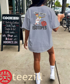 The Homer Simpsons Springfield Isotopes Tee Shirt Classic