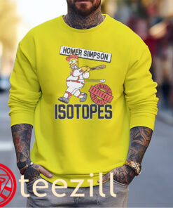 The Homer Simpsons Springfield Isotopes Tee Shirt Sweater