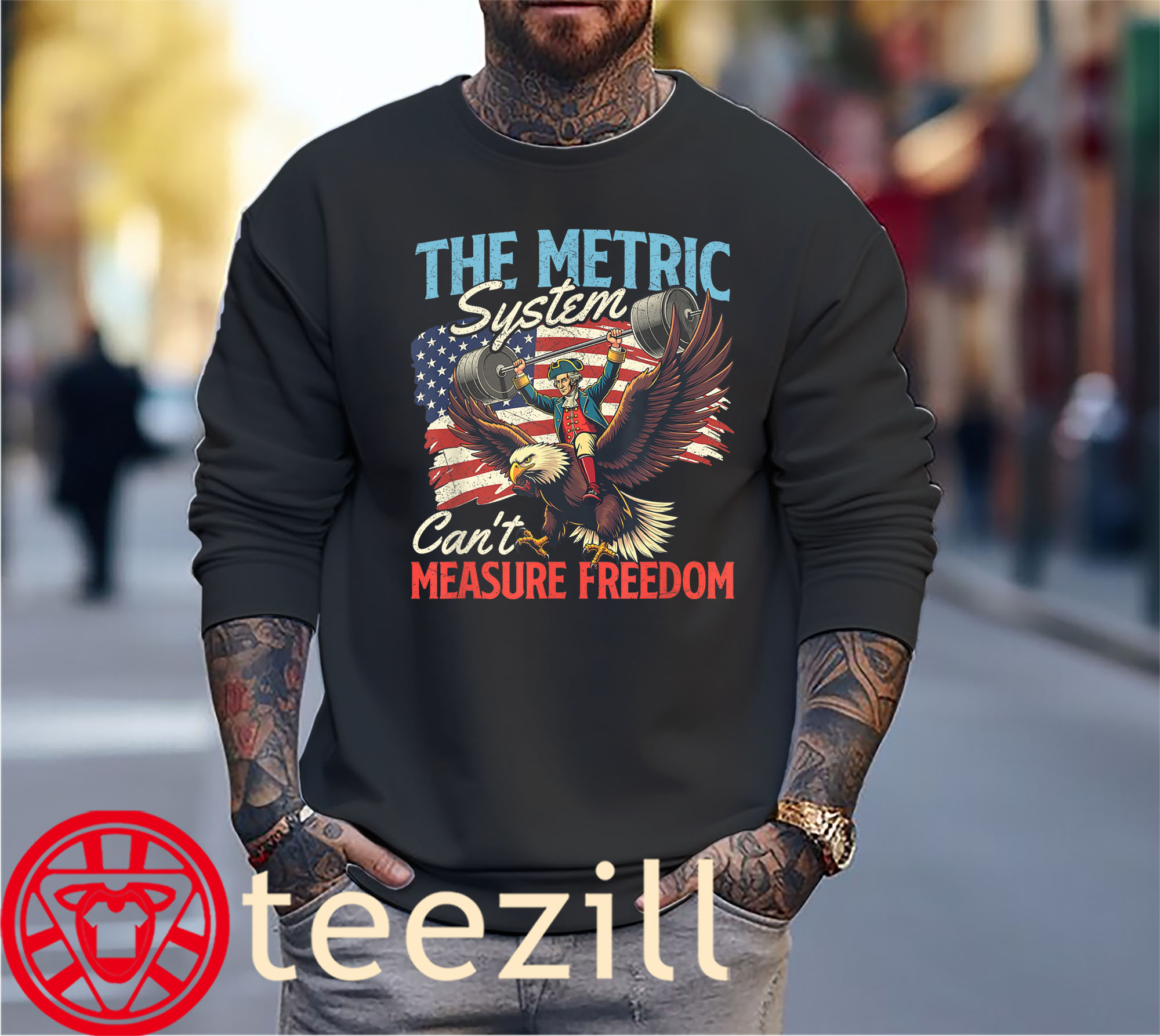 US The Metric System Can't Measure Freedom Premium 4th Of July Shirt