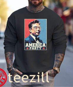 Vintage America Party Elon Musk Garphic Shirt Sweater