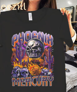 Vintage Phoenix Mercury Warren Lotas Black Planet Mercury Shirt