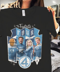 Vintage Style Team Marvel The Fantastic Four Shirt