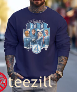 Vintage Style Team Marvel The Fantastic Four Shirt Sweater