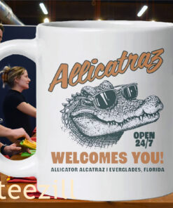 Welcomes You Alligator Alcatraz In Everglades Florida Premium Mug