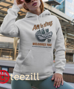 Welcomes You Alligator Alcatraz In Everglades Florida Premium Shirts