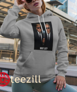 What List Trump And Epstein Parody Black Poster Style Political Shirt hoodies