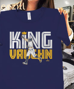 Andrew Vaughn- King Vaughn T-Shirt- Milwaukee Baseball Apparel