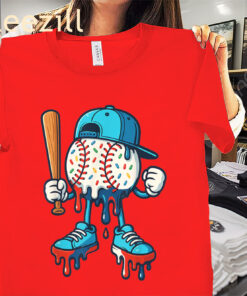 Baseball Lifestyle 101 Apparel Youth Baseball Drip Icecream Gift Shirt