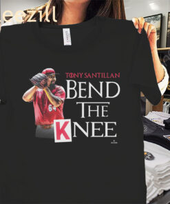Bend The Knee Shirt - Tony Santillan Cincinnati Baseball Tee