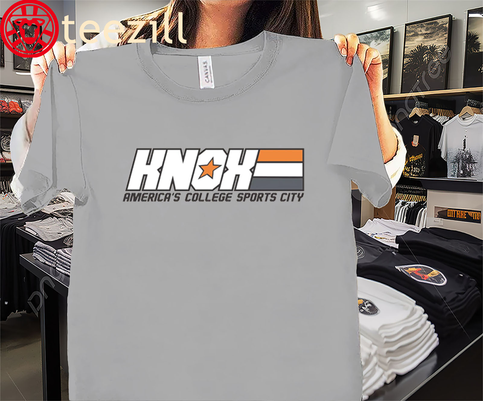 Classic Knox America's College Sport City Tee Shirt Shirt